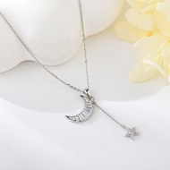 Show details for Eye-Catching White Platinum Plated Pendant Necklace with Member Discount Show details for Eye-Catching White Platinum Plated Pendant Necklace with Member Discount