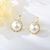 Picture of New Artificial Pearl Zinc Alloy Stud Earrings