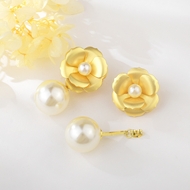 Show details for Brand New White Gold Plated Stud Earrings with Full Guarantee