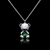 Picture of Fast Selling Green Platinum Plated Pendant Necklace with Unbeatable Quality