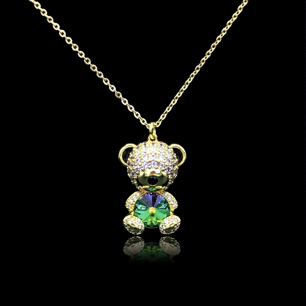 Picture of Fashion Swarovski Element Zinc Alloy Pendant Necklace