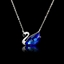 Show details for Bling Small Platinum Plated Pendant Necklace
