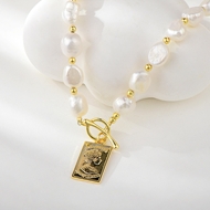 Picture of Best fresh water pearl Small Short Chain Necklace