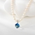 Picture of Good Quality fresh water pearl Small Short Chain Necklace