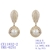 Picture of Stylish Big White Dangle Earrings