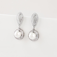 Picture of Nice Cubic Zirconia Luxury Dangle Earrings