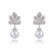 Picture of Inexpensive Platinum Plated White Dangle Earrings for Girlfriend