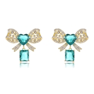 Picture of Luxury Green Dangle Earrings Factory Direct