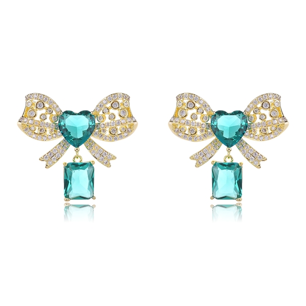 Picture of Luxury Green Dangle Earrings Factory Direct