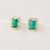 Picture of Affordable Gold Plated Green Big Stud Earrings for Ladies