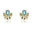 Show details for Luxury Gold Plated Big Stud Earrings with Fast Shipping