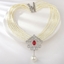 Show details for Classic White Short Statement Necklace with Low Cost