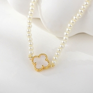 Picture of Cheap Gold Plated White Short Statement Necklace From Reliable Factory