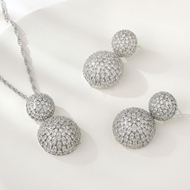 Show details for Luxury Cubic Zirconia 2 Piece Jewelry Set with Fast Shipping Show details for Luxury Cubic Zirconia 2 Piece Jewelry Set with Fast Shipping