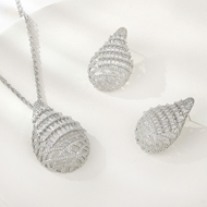 Show details for Luxury Cubic Zirconia 2 Piece Jewelry Set with Fast Delivery Show details for Luxury Cubic Zirconia 2 Piece Jewelry Set with Fast Delivery