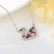 Show details for Beautiful Swarovski Element Pink Pendant Necklace Show details for Beautiful Swarovski Element Pink Pendant Necklace