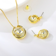 Picture of Funky Small Artificial Crystal 3 Piece Jewelry Set