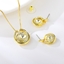 Show details for Funky Small Artificial Crystal 3 Piece Jewelry Set