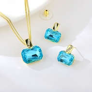 Picture of Geometric Artificial Crystal 3 Piece Jewelry Set with Beautiful Craftmanship