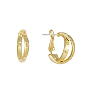Show details for Zinc Alloy Gold Plated Earrings in Flattering Style Show details for Zinc Alloy Gold Plated Earrings in Flattering Style