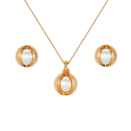 Show details for Fast Selling White Rose Gold Plated 2 Piece Jewelry Set For Your Occasions Show details for Fast Selling White Rose Gold Plated 2 Piece Jewelry Set For Your Occasions