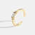 Picture of Low Price Gold Plated White Adjustable Ring for Girlfriend