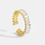 Picture of Purchase Gold Plated White Adjustable Ring Exclusive Online