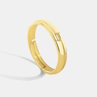 Picture of Amazing Small Gold Plated Adjustable Ring