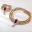 Show details for Copper or Brass Platinum Plated 2 Piece Jewelry Set from Certified Factory
