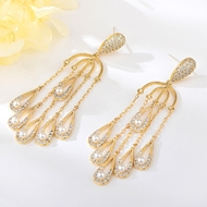 Show details for Distinctive White Gold Plated Drop & Dangle Earrings with Easy Return Show details for Distinctive White Gold Plated Drop & Dangle Earrings with Easy Return