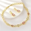 Show details for Distinctive Pink Dubai 2 Piece Jewelry Set with Low MOQ