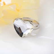 Show details for Distinctive White Love & Heart Fashion Ring with Low MOQ Show details for Distinctive White Love & Heart Fashion Ring with Low MOQ