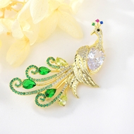 Picture of Eye-Catching Green Animal Brooche for Female