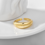 Picture of Hypoallergenic Gold Plated Copper or Brass Adjustable Ring with Easy Return