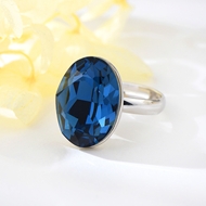 Show details for Fast Selling Platinum Plated Swarovski Element Adjustable Ring For Your Occasions Show details for Fast Selling Platinum Plated Swarovski Element Adjustable Ring For Your Occasions