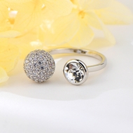 Show details for Unusual Medium White Adjustable Ring Show details for Unusual Medium White Adjustable Ring