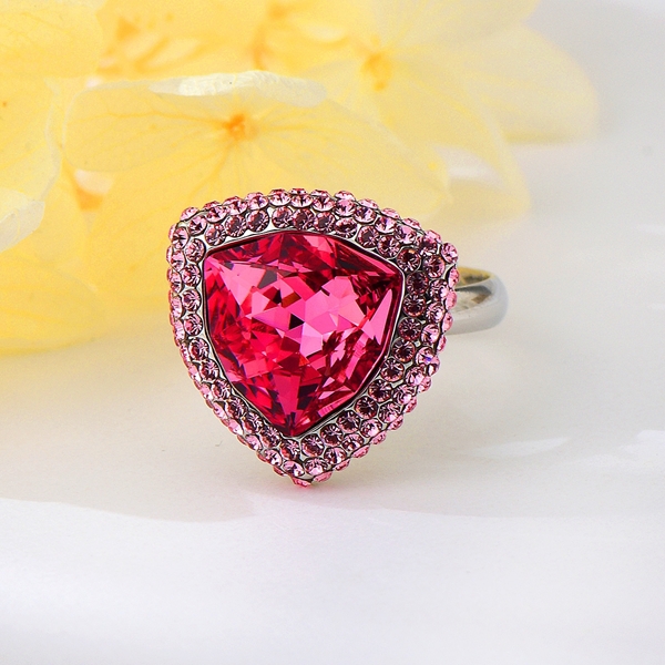 Picture of Nice Swarovski Element Zinc Alloy Fashion Ring