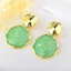 Show details for Zinc Alloy Gold Plated Dangle Earrings in Exclusive Design