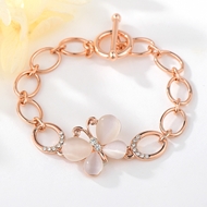 Show details for Zinc Alloy Rose Gold Plated Fashion Bracelet in Flattering Style Show details for Zinc Alloy Rose Gold Plated Fashion Bracelet in Flattering Style