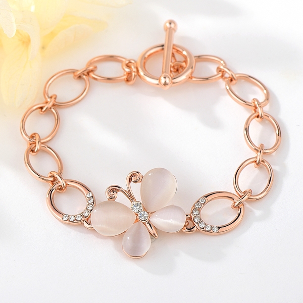 Picture of Zinc Alloy Rose Gold Plated Fashion Bracelet in Flattering Style