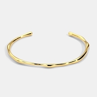 Picture of Designer Gold Plated Delicate Cuff Bangle with No-Risk Return