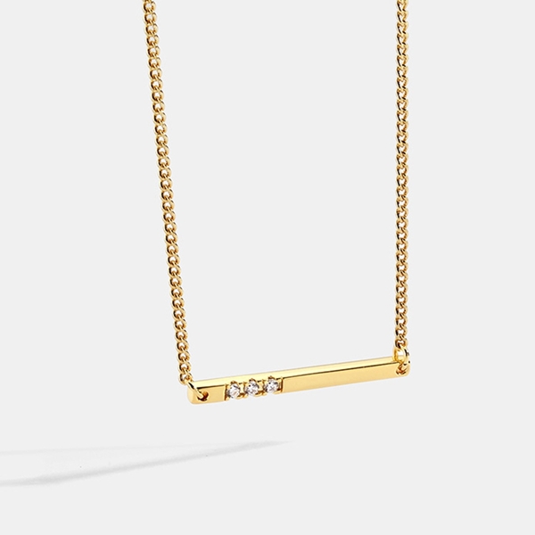 Picture of Delicate Gold Plated Short Chain Necklace with Beautiful Craftmanship