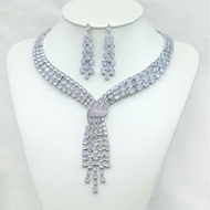 Show details for Latest Big White 2 Piece Jewelry Set Show details for Latest Big White 2 Piece Jewelry Set