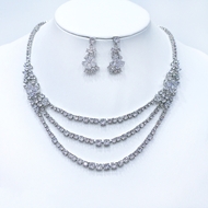Show details for Good Quality Cubic Zirconia White 2 Piece Jewelry Set Show details for Good Quality Cubic Zirconia White 2 Piece Jewelry Set