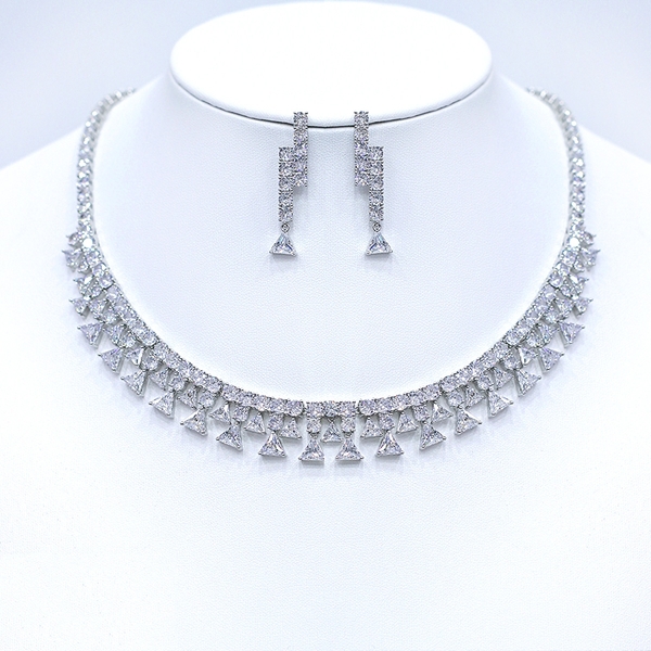 Picture of Popular Cubic Zirconia Luxury 2 Piece Jewelry Set