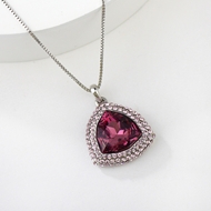 Show details for Delicate Swarovski Element Zinc Alloy Pendant Necklace Show details for Delicate Swarovski Element Zinc Alloy Pendant Necklace