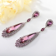 Show details for Unusual Big Swarovski Element Dangle Earrings Show details for Unusual Big Swarovski Element Dangle Earrings