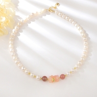 Show details for Trendy Copper or Brass Pink Short Chain Necklace with No-Risk Refund Show details for Trendy Copper or Brass Pink Short Chain Necklace with No-Risk Refund