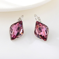 Show details for Purchase Platinum Plated Pink Earrings with Wow Elements Show details for Purchase Platinum Plated Pink Earrings with Wow Elements