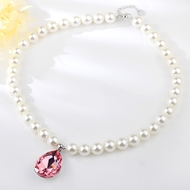Show details for Distinctive Pink Zinc Alloy Pendant Necklace with Low MOQ Show details for Distinctive Pink Zinc Alloy Pendant Necklace with Low MOQ